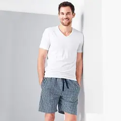 شلوارک راحتی چهار خانه مردانه چیبو | خرید لباس های مردانه | فروشگاه اینترنتی لباس مدبینا