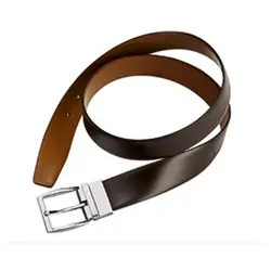 کمربند قهوه ای تیره چرمی مردانه | خرید اکسسوری مردانه | فروشگاه اینترنتی لباس مدبینا