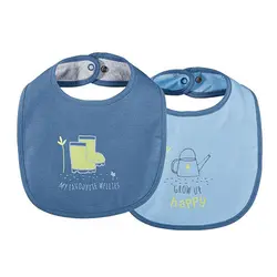 پیشبند دو لایه ی آبی نفتی (پک دو عددی) | خرید لباس های بچگانه | فروشگاه اینترنتی لباس مدبینا