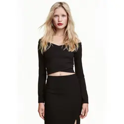 پیراهن نیم تنه مشکی آستین بلند | خرید لباس های زنانه | فروشگاه اینترنتی لباس مدبینا