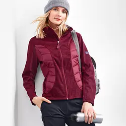 سویشرت تو کرکی زرشکی زنانه | خرید لباس های زنانه | فروشگاه اینترنتی لباس مدبینا