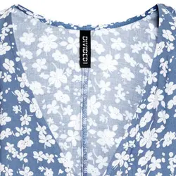 سرهم دامنی زنانه آبی نفتی طرح دار | خرید لباس مجلسی زنانه | فروشگاه اینترنتی لباس مدبینا