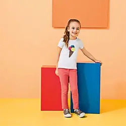 تیشرت پولک دار دخترانه | خرید آنلاین لباس بچه گانه | فروشگاه اینترنتی لباس مدبینا