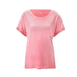 تیشرت زنانه آستین پولک دار صورتی | حراج لباس زنانه | فروشگاه اینترنتی لباس زنانه