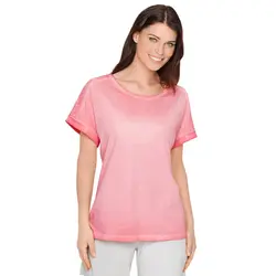 تیشرت زنانه آستین پولک دار صورتی | حراج لباس زنانه | فروشگاه اینترنتی لباس زنانه