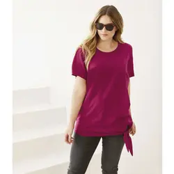 شومیز عنابی مدل گره ای | خرید تاپ زنانه | فروشگاه اینترنتی لباس زنانه