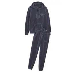 ست سویشرت و شلوار مخمل سرمه ای | خرید لباس زنانه | فروشگاه اینترنتی لباس زنانه