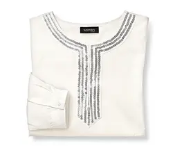 شومیز زنانه یقه پولک دار - فروشگاه اینترنتی مدبینا