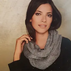 شال بافت پولک دار حلقه ای طوسی | خرید لباس های زنانه | فروشگاه اینترنتی لباس مدبینا