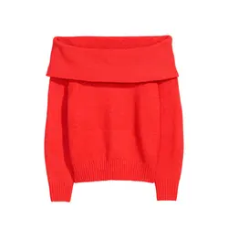 پولیور بافت یقه قایقی اچ اند ام| خرید لباس مجلسی زنانه | فروشگاه اینترنتی لباس مدبینا