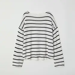 پیراهن راه راه مشکی اچ اند ام | خرید لباس مجلسی زنانه | فروشگاه اینترنتی لباس مدبینا