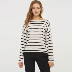 پیراهن راه راه مشکی اچ اند ام | خرید لباس مجلسی زنانه | فروشگاه اینترنتی لباس مدبینا