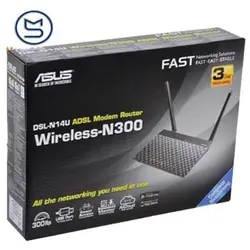 مودم روتر ADSL2 Plus بی‌ سیم N300 ایسوس مدل DSL-N14U