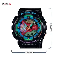 ساعت مچی مردانه کاسیو جی شاک مدل GA-110MC-1A- موندوشاپ