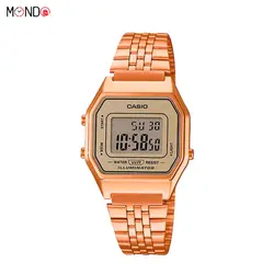 ساعت مچی دیجیتال زنانه کاسیو رزگلد مدل LA680 | کاسیو قدیمی | گذشته در دستان تو
