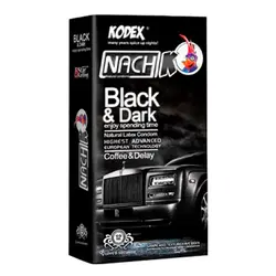 کاندوم مشکی رنگ نازک مدل بلک دارک (Black Dark) کدکس