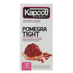 کاندوم کاپوت مدل pomegra tight بسته 12 عددی