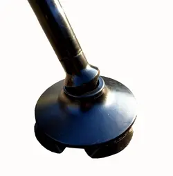 عصا آلبوکراچ مشکی غضروفی طرح کوپر E-124-L