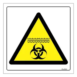 برچسب ایمنی مستر راد طرح استخر آب عفونی مدل HSE-OSHA-160