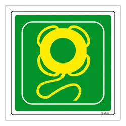 برچسب ایمنی مستر راد طرح جلیقه نجات کودکان مدل HSE-OSHA-159