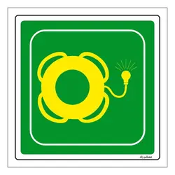 برچسب ایمنی مستر راد طرح جلیقه نجات کودکان مدل HSE-OSHA-160