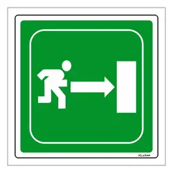 برچسب ایمنی مستر راد طرح خروج اضطراری مدل HSE-OSHA-162