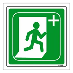 برچسب ایمنی مستر راد طرح خروج اضطراری مدل HSE-OSHA-092