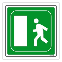 برچسب ایمنی مستر راد طرح خروجی آتش سوزی مدل HSE-OSHA-069