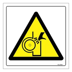 برچسب ایمنی مستر راد طرح خطر آسیب دیدگی مدل HSE-OSHA-173