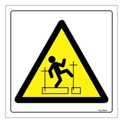 برچسب ایمنی مستر راد طرح خطر داربست ناقص مدل HSE-OSHA-163
