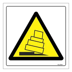 برچسب ایمنی مستر راد طرح خطر کج شدن بار مدل HSE-OSHA-105