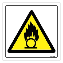 برچسب ایمنی مستر راد طرح خطر ماده اکسید کننده مدل HSE-OSHA-343