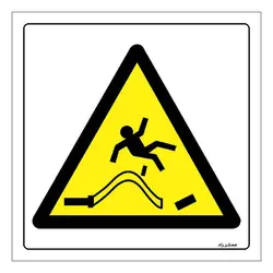 برچسب ایمنی مستر راد طرح خطر هوای پرفشار مدل HSE-OSHA-207