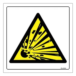 برچسب ایمنی مستر راد طرح خطر هوای قابل انفجار مدل HSE-OSHA-238