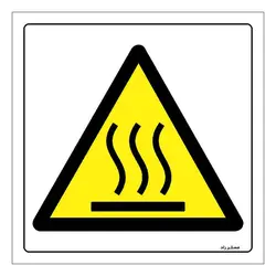 برچسب ایمنی مستر راد طرح سطح داغ مدل HSE-OSHA-296