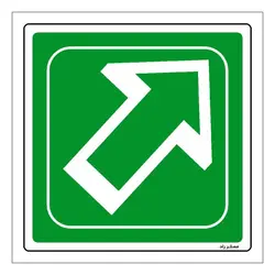 برچسب ایمنی مستر راد طرح فشار دهید مدل HSE-OSHA-101