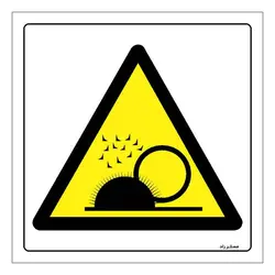 برچسب ایمنی مستر راد طرح هشدار خطر پلیسه مدل HSE-OSHA-221