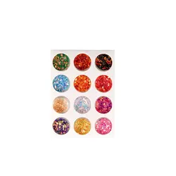 پک دیزاین ناخن پولک نیل کیت12 عددی طرح اشک