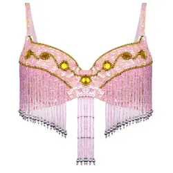 سوتین زنانه عربی مدل پولک دوزی فنردار کد 4512-1 | ماییلدا