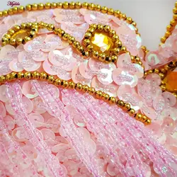 سوتین زنانه عربی مدل پولک دوزی فنردار کد 4512-1 | ماییلدا