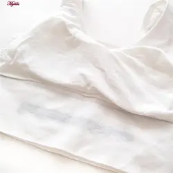 نیم تنه پد دار ورزشی زنانه سفید کد 4618 | ماییلدا