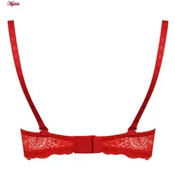 سوتین دکلته فنردار زنانه لنا مدل پوش آپ قرمز کد 4627 | ماییلدا