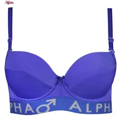 سوتین دکلته فنردار زنانه لنا مدل پوش آپ آبی کاربنی کد 4628 | ماییلدا