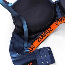 ست شورت و سوتین زنانه دکلته فنردار مدل پوش آپ سرمه ای کد 4626-4 | ماییلدا