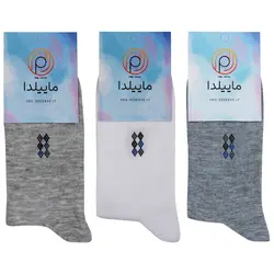 جوراب مردانه ماییلدا کد 3416-140-1 مجموعه 3 عددی