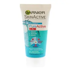 ژل شستشوی صورت گارنیر سریpure Active مدل 3 در 1، حجم 50 میلی لیتر