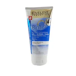 ژل شوینده صورت 8 کاره اولاین مدل face med active cleansing