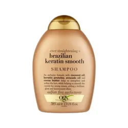 شامپو بدون سولفات او جی ایکس Ogx مدل Keratin Smooth حجم 385 میل