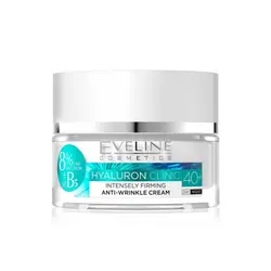 کرم آبرسان هیالورون و ویتامین B5 اولاین Eveline Hyaluron Clinic +40 حجم 50 میلی لیتر