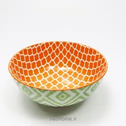 کاسه آبگوشت خوری سرامیک دنی هوم نارنجی سبز